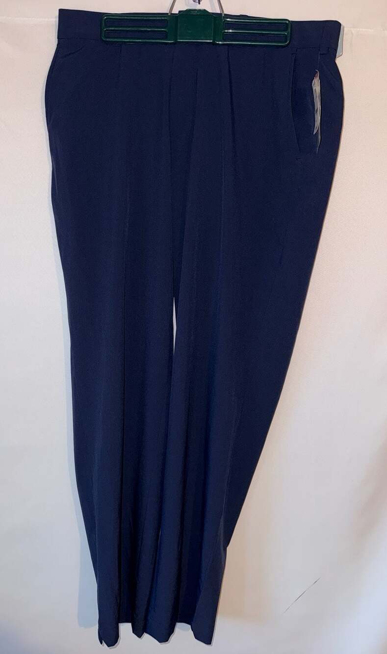 Brooks Brothers Performance Series Navy Blue Flat Front Pants W35/L30